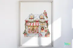 Cozy Christmas Watercolor Clipart Product Image 5