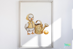 Yellow Gingham Bunny PNG Product Image 2