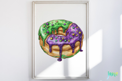 Mardi Gras Watercolor Clipart Product Image 2