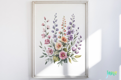 Watercolor Spring Flowers Clipart Product Image 2