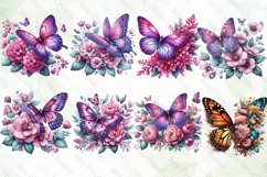 Spring Butterfly Clipart Sublimation Product Image 6