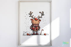 Quirky Funny Christmas Reindeer Clipart Bundle Product Image 4