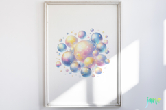 Watercolor Soap Bubbles Clipart Product Image 5