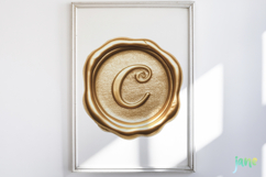 Gold Wax Stamp Letter Clipart Bundle Product Image 8