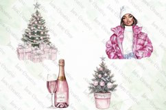 Pink Christmas Clipart Sublimation Product Image 8