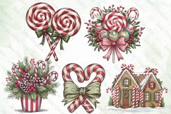 Christmas Candy Sublimation Clipart Product Image 8