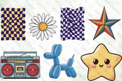 Retro Groovy Clipart Sublimation Product Image 8