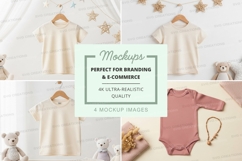 Mockup: baby clothing and accessories Product Image 1