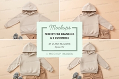 Mockup: kids hoodie and shorts set Product Image 1