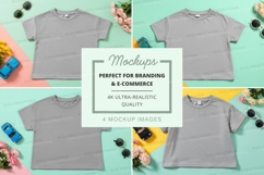Mockup collection of gray t-shirts Product Image 1
