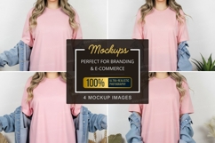 Pink t-shirt mockup Product Image 1