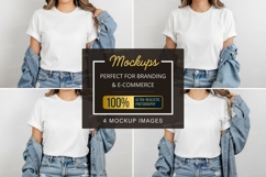 White t-shirt mockup Product Image 1