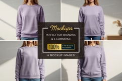 Lilac sweatshirt mockup Product Image 1