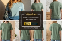 Green t-shirt mockup Product Image 1