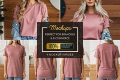 Casual women's t-shirt mockup Product Image 1