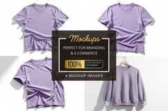 Purple t-shirt mockup Product Image 1