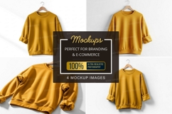Mustard yellow t-shirt mockup Product Image 1