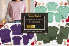 Holiday themed t-shirt mockup Product Image 1