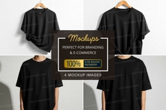 Black t-shirt mockup Product Image 1