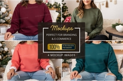 Cozy christmas sweater mockup Product Image 1