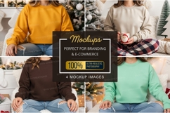 Cozy christmas t-shirt mockup Product Image 1