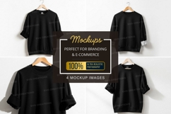 Black t-shirt mockup Product Image 1