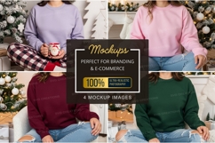 Cozy christmas t-shirt mockup Product Image 1