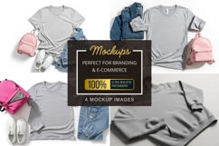 Casual summer outfit with t-shirt mockup Product Image 1