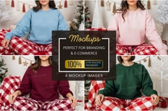 Cozy christmas t-shirt mockup Product Image 1