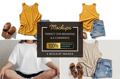 Casual summer outfits with t-shirt mockup Product Image 1