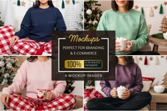 Cozy christmas morning in matching pajamas Product Image 1