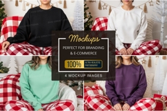 Cozy christmas t-shirt mockup Product Image 1