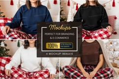 Cozy christmas t-shirt mockup Product Image 1