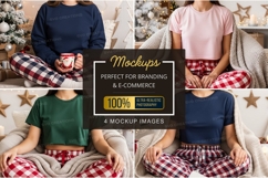 Cozy christmas t-shirt mockup Product Image 1