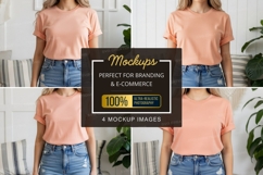 Peach t-shirt mockup Product Image 1