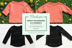 Mockup: long sleeve t-shirts Product Image 1