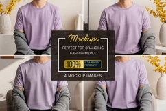 Purple t-shirt mockup Product Image 1