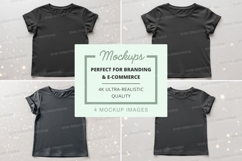 Mockup of black t-shirts Product Image 1