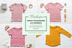 Mockup of children's clothing with accessories Product Image 1