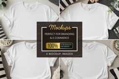 White t-shirt mockup Product Image 1