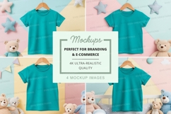 Mockup collection of children's t-shirts Product Image 1