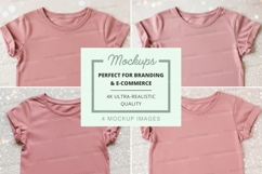 Mockup of pink t-shirts Product Image 1