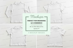 Mockup of various white t-shirts Product Image 1