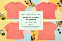Mockup of pink t-shirts Product Image 1