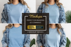 Light blue t-shirt mockup Product Image 1