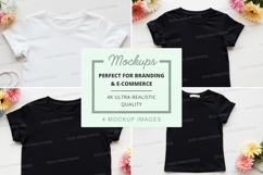 Mockup: assorted t-shirts with flowers Product Image 1