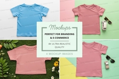 Mockup collection of pastel t-shirts Product Image 1