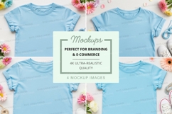 Light blue t-shirts mockup Product Image 1