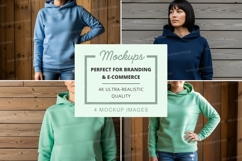 Hoodie mockup with multiple models Product Image 1