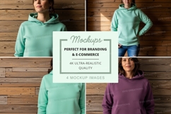 Hoodie mockup with multiple models Product Image 1